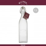 Бутылка Clip Top, 1 л, белое матовое стекло, KILNER