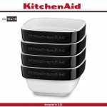 Набор керамических рамекинов Ceramic для запекания и подачи, 4 шт, черный, KitchenAid 