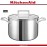Кастрюля 3 Ply Steel, 7.5 л, сталь 18/10, индукционное дно, KitchenAid 