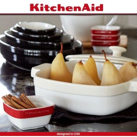 Блюдо Ceramic для запекания и подачи, 26 х 26 см, красный, KitchenAid 