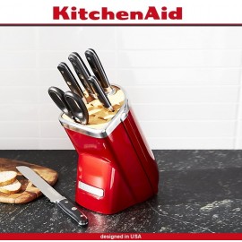 Набор кухонных ножей, 7 предметов, цвет карамельное яблоко, KitchenAid