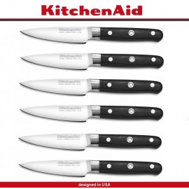 Набор ножей для стейка, 6 шт, в деревянном чехле, KitchenAid