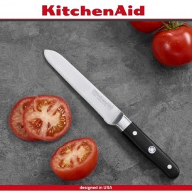 Набор кухонных ножей Natural, 5 предметов, подставка дерево акации, KitchenAid