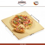 PIZZA STONE Камень для выпечки пиццы с подставкой, 40 x 38 см, Kuchenprofi