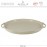 Блюдо DELICES CREAM для выпечки и подачи, D 38 см, керамика ручной работы, APPOLIA