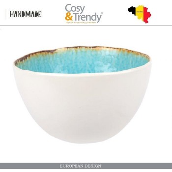 Миска LAGUNA AZZURO ручной работы, D 14 см, H 8.5 см, каменная керамика, COSY&TRENDY