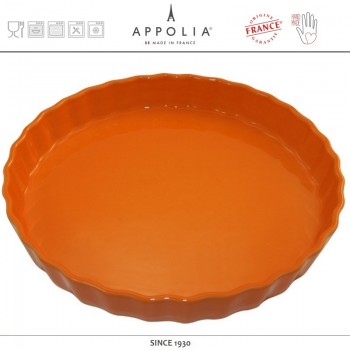 Форма большая для пирога DELICES MANDARINE, D 30 см, керамика ручной работы, APPOLIA