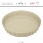 Форма для пирога DELICES CREAM, D 28 см, керамика ручной работы, APPOLIA