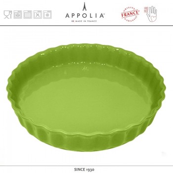 Форма для пирога DELICES LIME, D 28 см, керамика ручной работы, APPOLIA