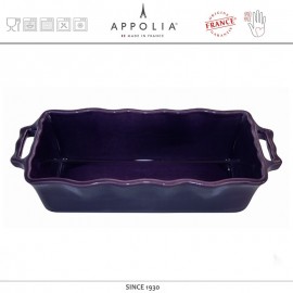 Форма для кекса, рулета DELICES EGGPLANT, 33 х 13.5 см, керамика ручной работы, APPOLIA