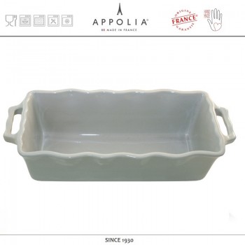 Форма для кекса, рулета DELICES LIGHT GREY, 33 х 13.5 см, керамика, APPOLIA