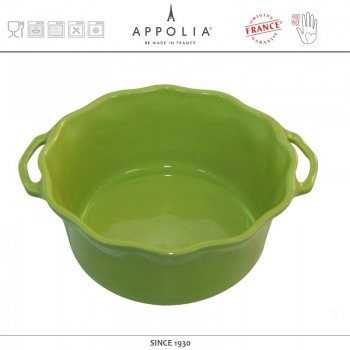 Форма для суфле DELICES LIME, D 21 см, H 9.4 см, керамика ручной работы, APPOLIA