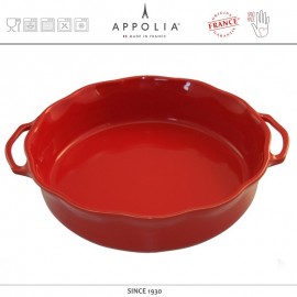 Глубокая круглая форма L DELICES CHERRY, D 29.6 см, керамика ручной работы, APPOLIA