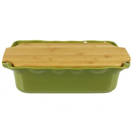 Форма Cook n Stock с доcкой прямоугольная 37 см DARK GREEN 37,7х23,2х9,2 3,7л, APPOLIA