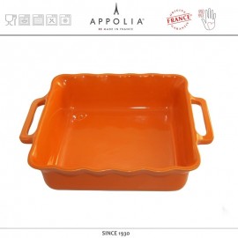 Форма квадратная S DELICES MANDARINE, 24.5 х 20.8 см, керамика ручной работы, APPOLIA
