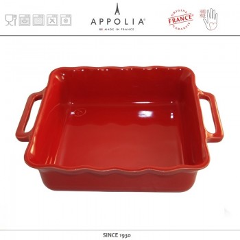 Форма квадратная M DELICES CHERRY, 27.5 х 23.3 см, керамика ручной работы, APPOLIA