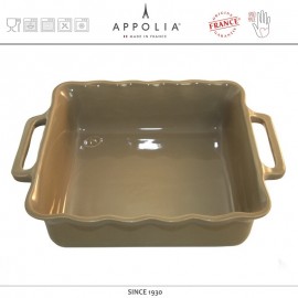 Форма квадратная L DELICES SAND, 31 х 26.4 см, керамика ручной работы, APPOLIA
