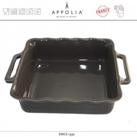 Форма квадратная L DELICES DARK GREY, 31 x 26.4 см, керамика ручной работы, APPOLIA