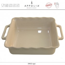 Форма квадратная XL DELICES CREAM, 34.5 х 29.6 см, керамика ручной работы, APPOLIA