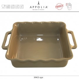 Форма квадратная XL DELICES SAND, 34.5 х 29.6 см, керамика ручной работы, APPOLIA