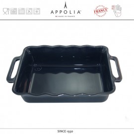 Форма прямоугольная M DELICES SLATE BLUE, 30.5 х 17.6 см, керамика ручной работы, APPOLIA