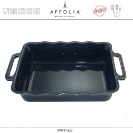 Форма прямоугольная L DELICES SLATE BLUE, 34 х 20.4 см, керамика ручной работы, APPOLIA