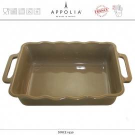 Форма прямоугольная XL DELICES SAND, 37.5 x 23.8 см, керамика ручной работы, APPOLIA