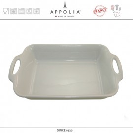 Форма квадратная S HARMONIE PEARL GREY, 26.5 x 17.7 см, керамика ручной работы, APPOLIA