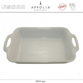 Форма квадратная M HARMONIE PEARL GREY, 34 x 23 см, керамика ручной работы, APPOLIA