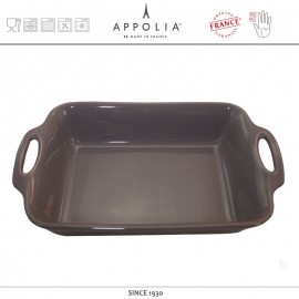 Форма квадратная M HARMONIE GREY, 34 x 23 см, керамика ручной работы, APPOLIA