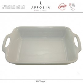 Форма квадратная L HARMONIE PEARL GREY, 41 x 29 см, керамика ручной работы, APPOLIA