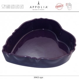 Форма "Сердце" DELICES EGGPLANT, 29 х 26 см, керамика ручной работы, APPOLIA