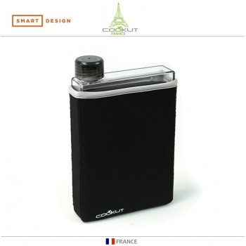 Фляга MANTA для воды в чехле, 400 мл, цвет черный, COOKUT