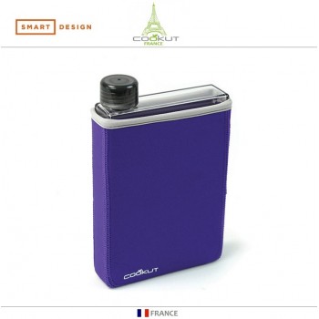 Фляга MANTA для воды в чехле, 400 мл, цвет фиолетовый, COOKUT