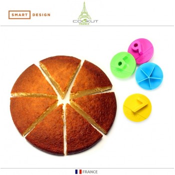 Набор разделителей PARTY для нарезки пирога, торта, 4 шт, COOKUT