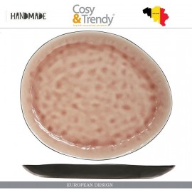Тарелка LAGUNA OLD ROSE ручной работы, L 27 см, W 23 см, каменная керамика, COSY&TRENDY