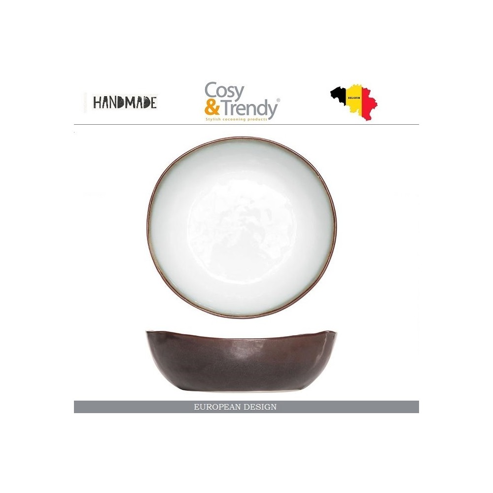 Миска PLATO ручной работы, D 20.5 см, H 6.5 см, каменная керамика, COSY&TRENDY