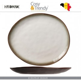 Тарелка PLATO ручной работы, L 27 см, W 23 см, каменная керамика, COSY&TRENDY