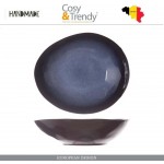 Глубокая тарелка SAPPHIRE ручной работы, 19.5 x 16.5 см, каменная керамика, COSY&TRENDY