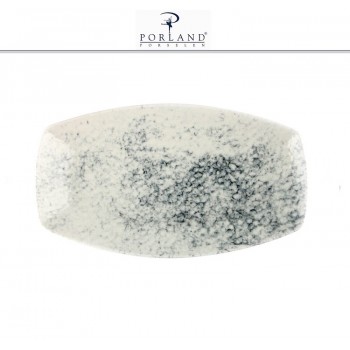 Блюдо-тарелка SMOKY для закусок прямоугольное, 19 см, фарфор, Porland