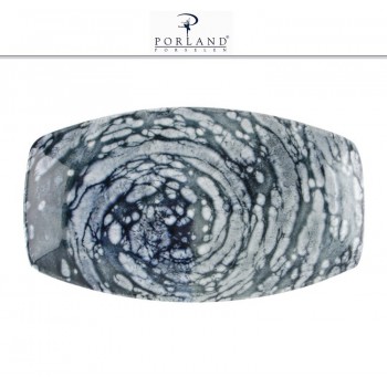 Блюдо-тарелка VORTEX для закусок прямоугольное, 32 см, фарфор, Porland