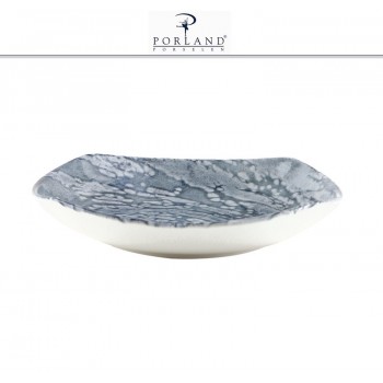 Блюдо-салатник VORTEX квадратный, 22 см, фарфор, Porland