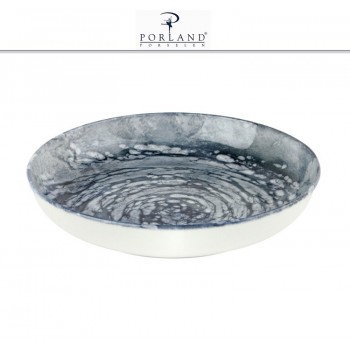 Блюдо-тарелка VORTEX глубокое, 22 см, фарфор, Porland
