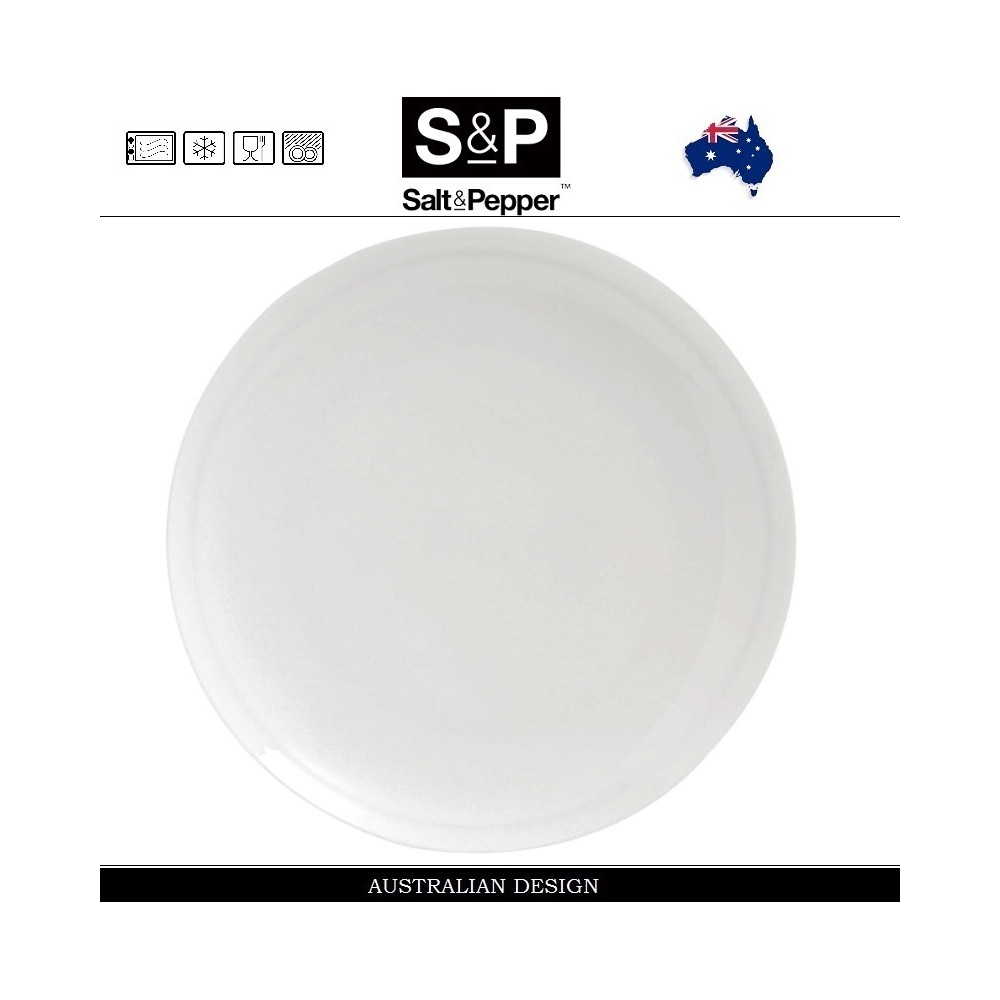 Обеденная тарелка EDGE, 27.5 см, костяной SALT&PEPPER