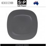Тарелка SHADE BLACK, 19 см, цвет уголь, керамика, SALT&PEPPER