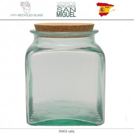 Банка TRADITIONAL с пробкой, квадратная, 1.5 л, SAN MIGUEL