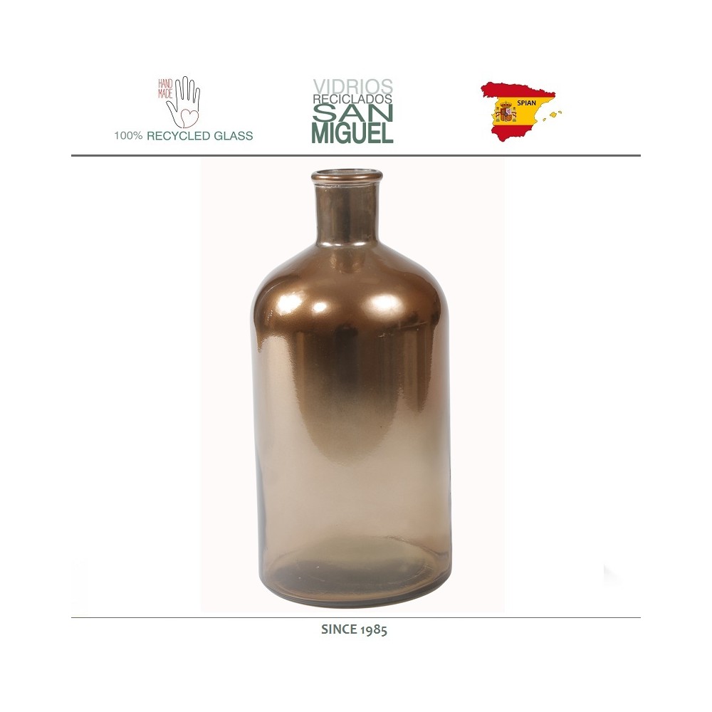 Бутылка METALLIC декоративная, золотисто медный, H 28 см, SAN MIGUEL