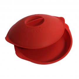 Discus Tortilla Блюдо для подогрева силиконовое, цвет: красный, SILICONE ZONE