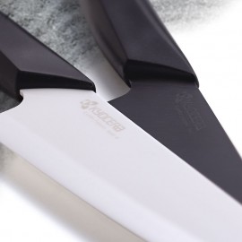 Нож для овощей и фруктов 11 см, керамика, серия Series Black&White;, KYOCERA