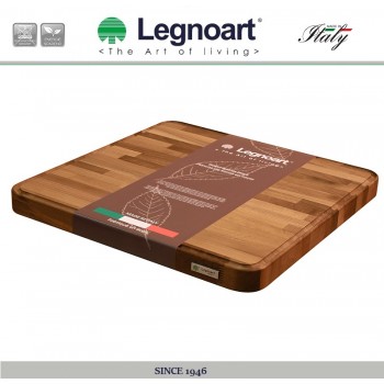 Блок мясника, ручная работа, 50 х 50 см, дерево ореха, Legnoart